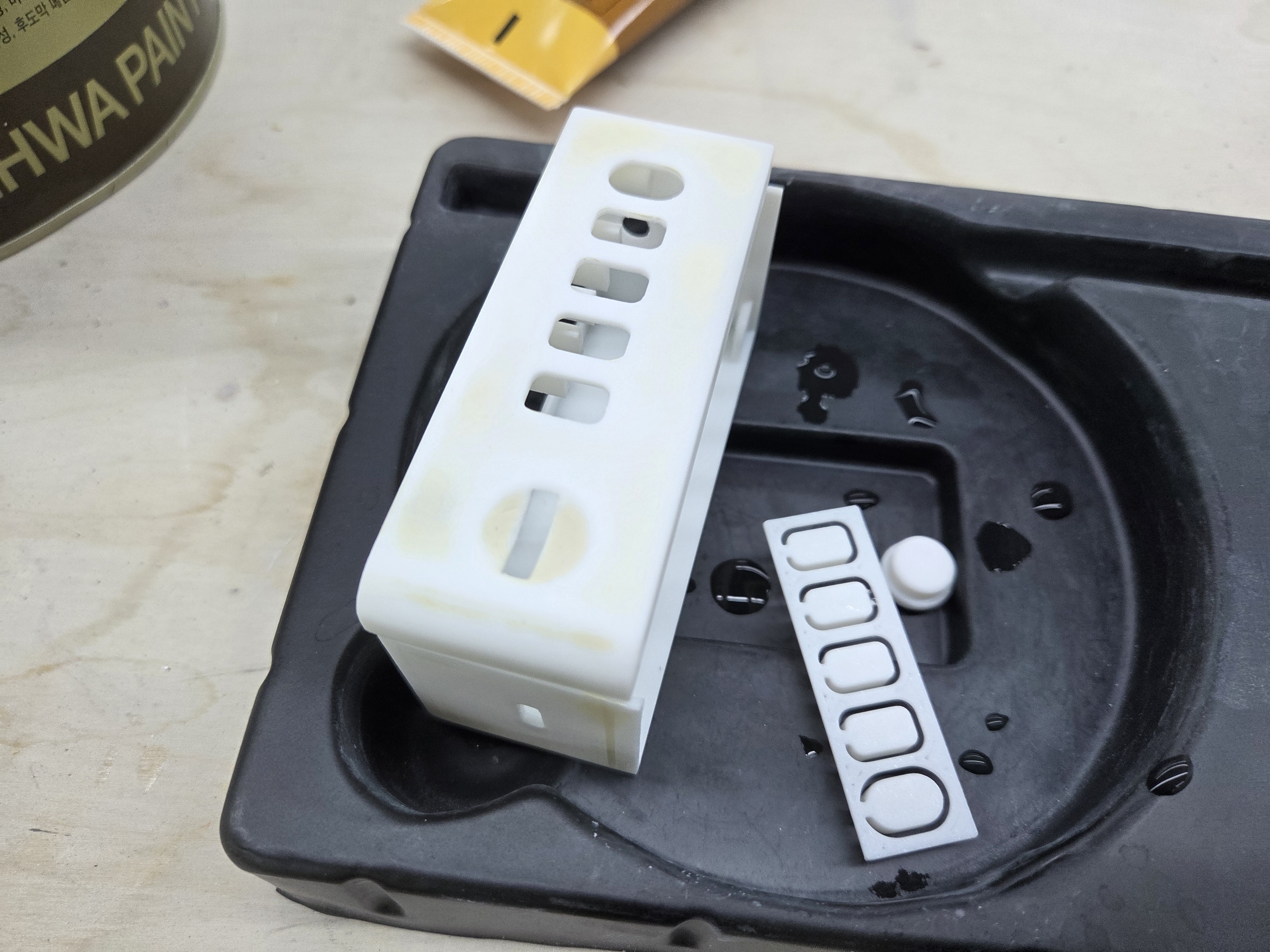 Case surface finishing after print