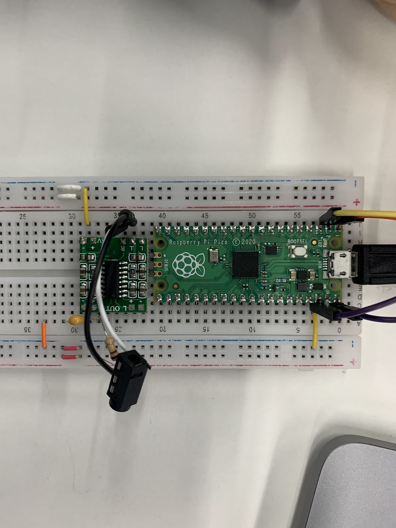 A participant during one of the user testing