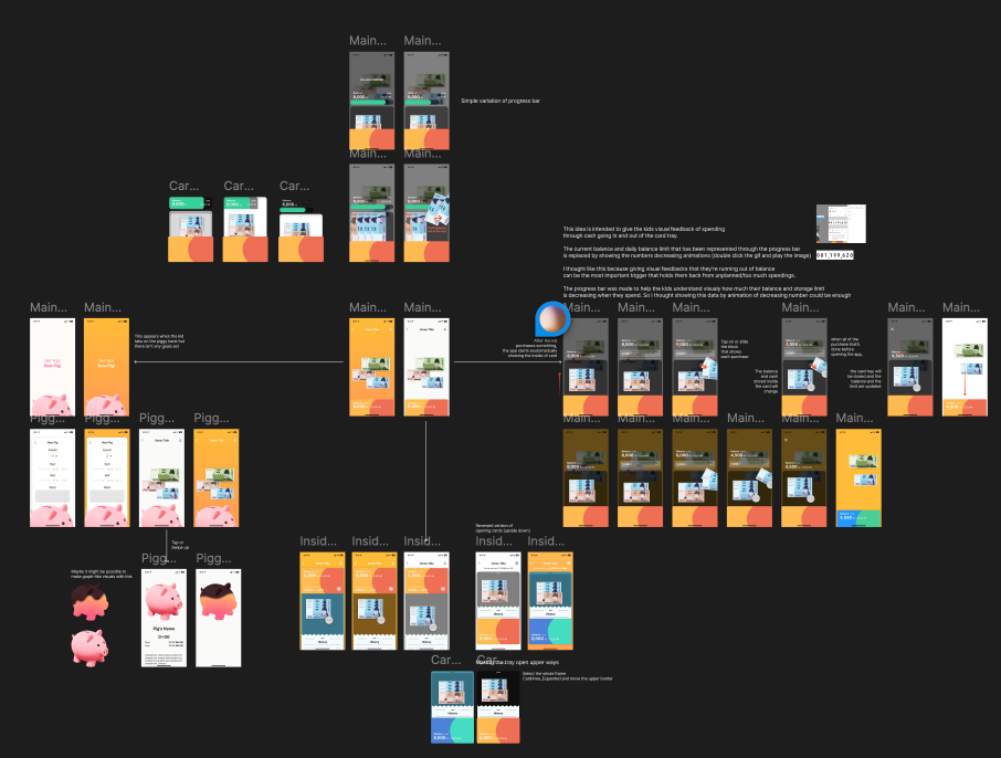 early iteration of the design