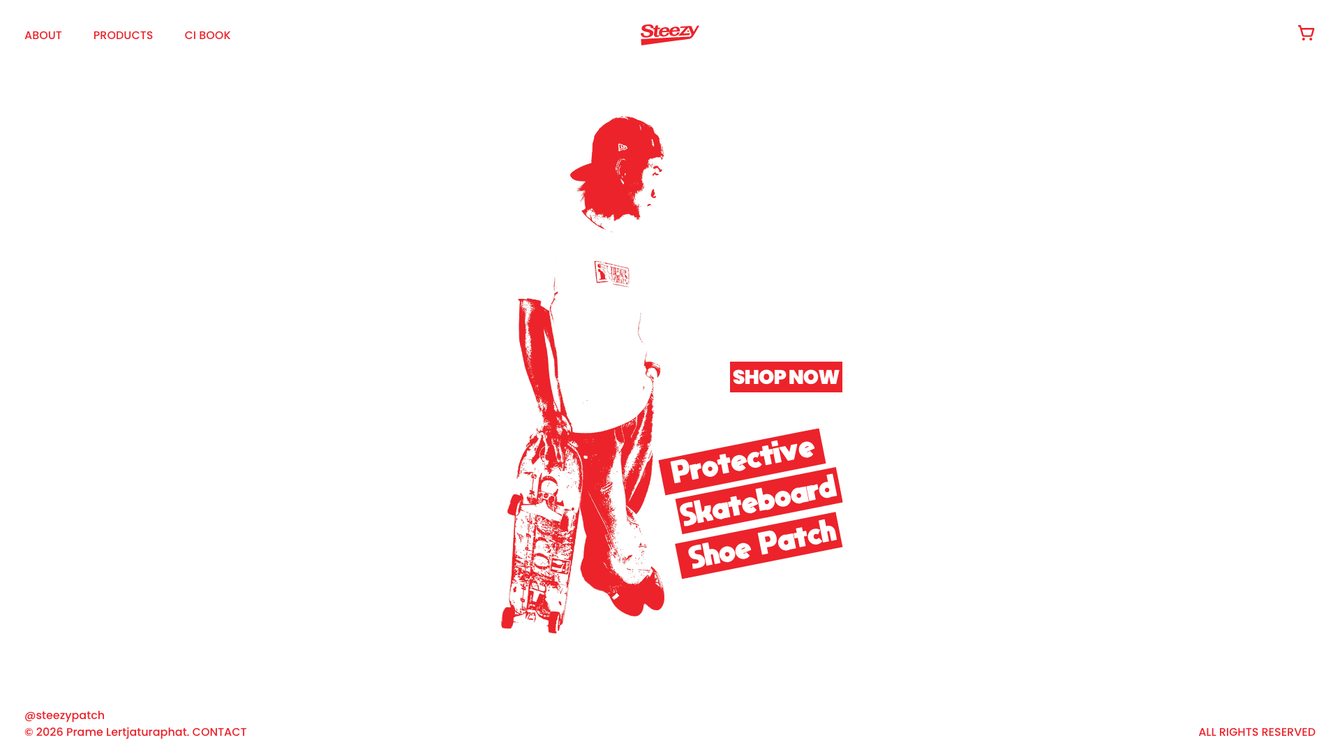 Main page of steezy website